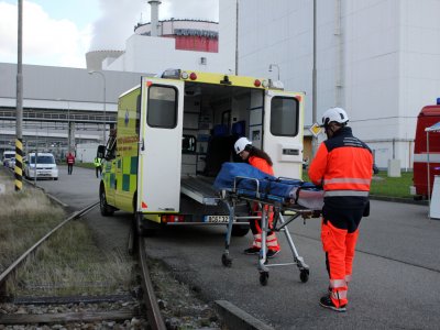 V Jaderné elektrárně Temelín cvičili reakci na pád dopravního letadla