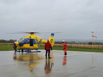 Heliport jihočeské Letecké záchranné služby na Plané ožívá