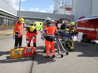 V Jaderné elektrárně Temelín cvičili reakci na pád dopravního letadla