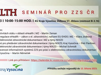 Pozvánka na seminář eHealth