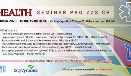 Pozvánka na seminář eHealth