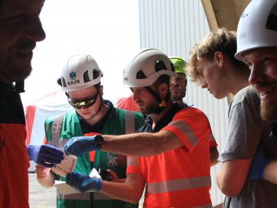 Letecká nehoda na přistávací ploše Letiště České Budějovice - cvičení složek IZS