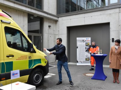 Jihomravská záchranka dostala už třetí sanitku pořízenou z dotace statutárního města Brna