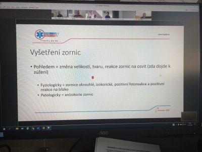 Vzdělávací a výcvikové středisko ZZS JmK zahájilo videokonferenční výuku