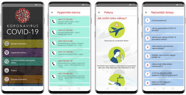 Mobilní aplikace Koronavirus COVID-19